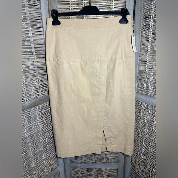 NWT Anthropologie Tan Pencil Skirt - size 12 - Picture 4 of 12